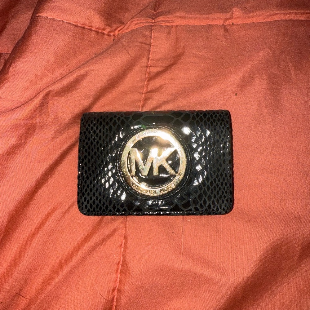 Michael Kors Black and Gold Card Holder